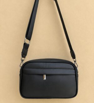 Sacoche Bandoulière en Similicuir avec Poche Avant