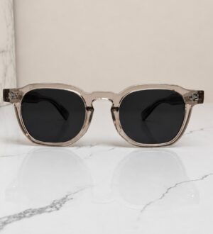 Lunettes de soleil rétro à monture épaisse