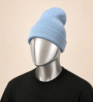 Bonnet uni en maille fine