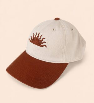 Casquette Soleil levant brodée en coton