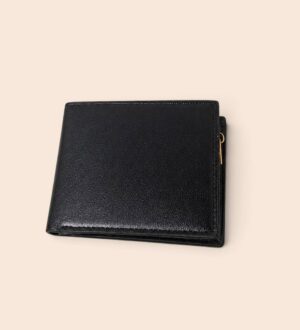 Portefeuille Pliable Multi Compartiments avec Poche Zippée