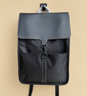 Sac à dos professionnel pour ordinateur 15 pouces en similicuir et nylon