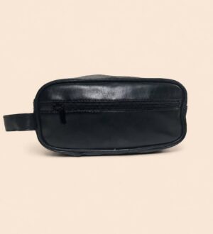 Pochette / trousse de toilette en similicuir