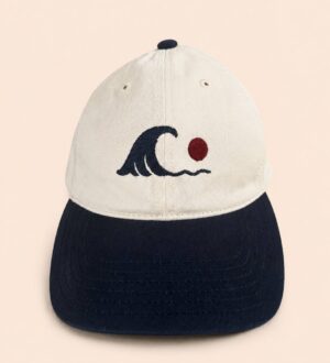 Casquette Vague brodée en coton