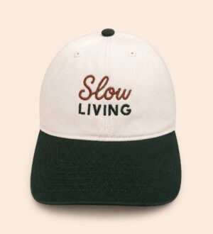 Casquette Slow Living brodée en coton