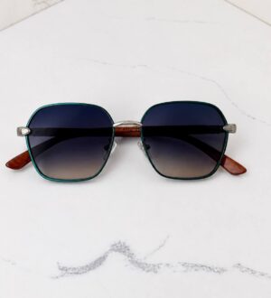 Lunettes de soleil rectangulaires à verres dégradés