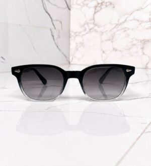Lunettes de soleil carrées à monture dégradée