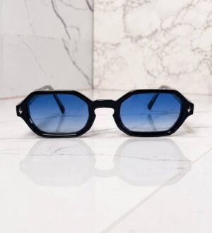 Lunettes de soleil géométriques à monture épaisse