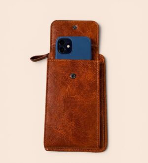 Pochette Téléphone en Similicuir avec Bandoulière